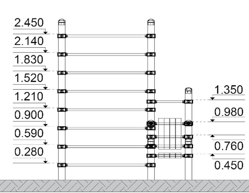 Ribbstol med bänk - Stina - bild 5