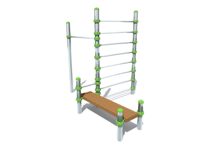 Ribbstol med bänk & Pull up