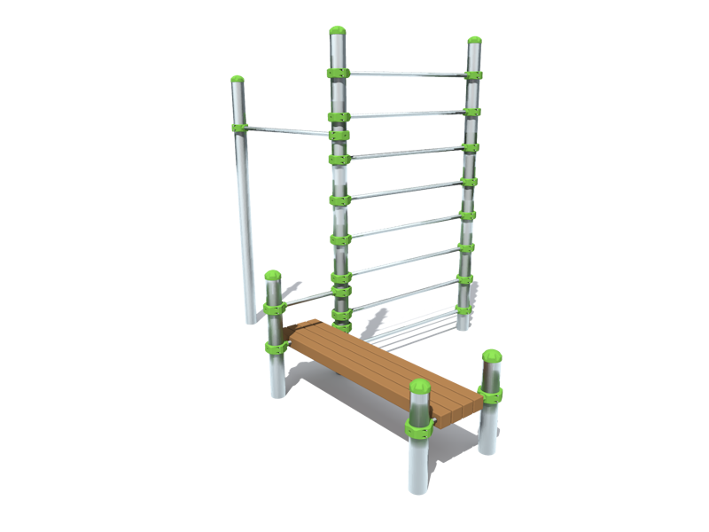 Ribbstol med bänk & Pull up