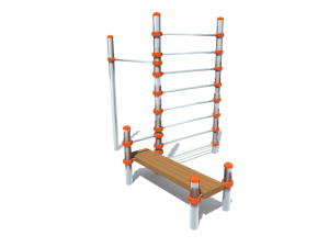 Ribbstol med bänk & Pull up - bild 3