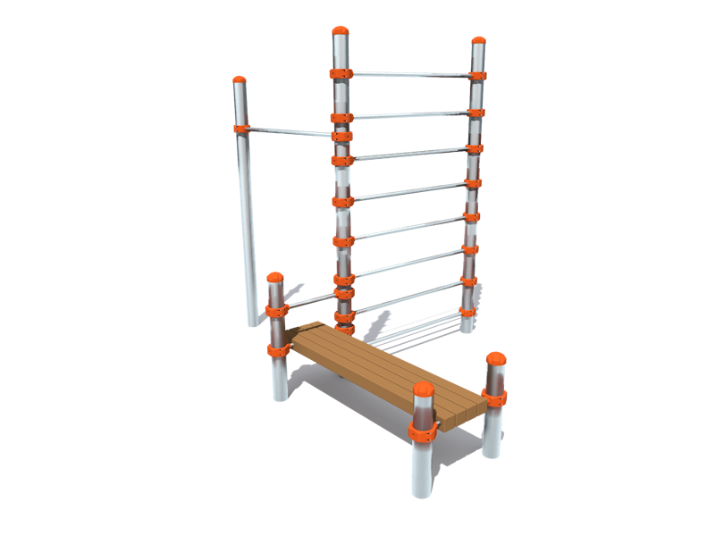 Ribbstol med bänk & Pull up - bild 3