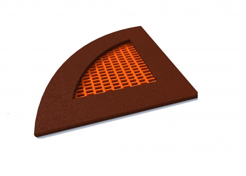 Kvartalo trekantig i olika storlekar