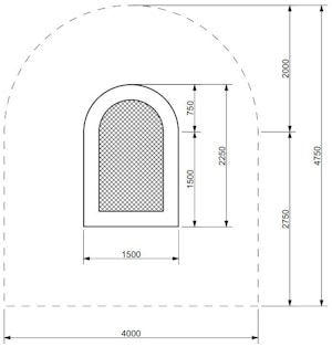 Trampoline JUNTO 150 x 225