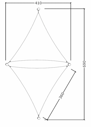 2 Solsegel 3,6x3,6x3,6 (LEK36) - bild 2