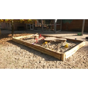 Robinia sandlåda 2 lager [5036-N] - bild 2