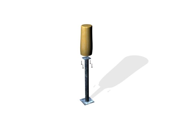 Stolpfot med Robiniastolpe