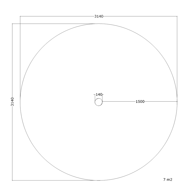 Stolpfot med Robiniastolpe - bild 2