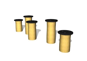 Hoppkubbar 5st Bruna (LEK2909) - bild 1