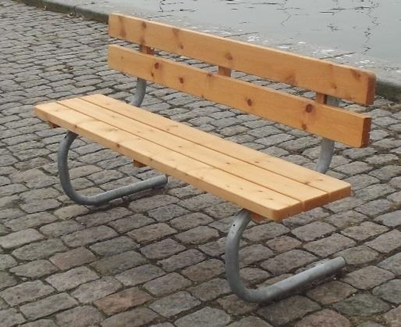 Stödja 9810 Bänk m ryggstöd 