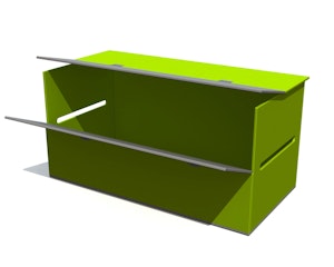 Förvaringslåda med vikbara lock - bild 1