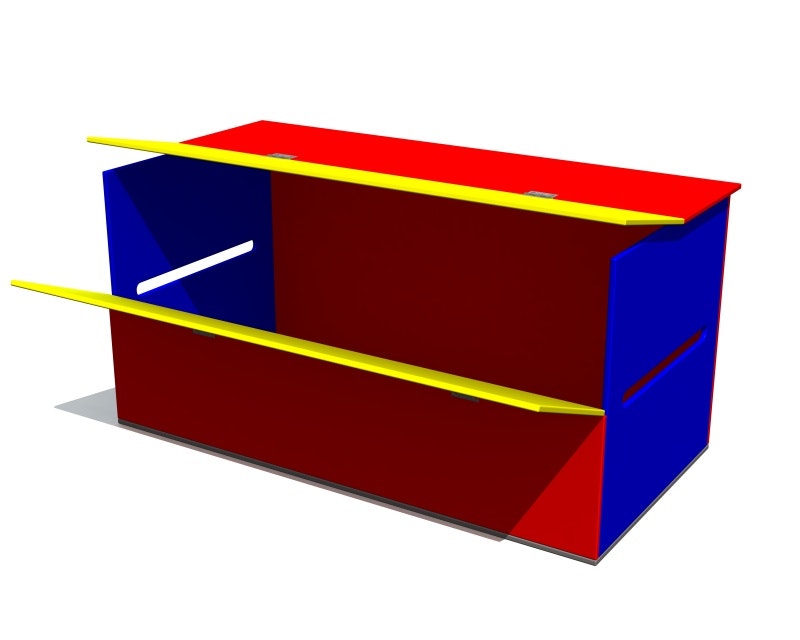 Förvaringslåda med vikbara lock - bild 4