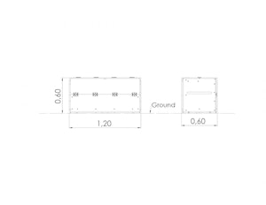 Förvaringslåda med vikbara lock - bild 6