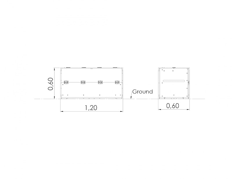 Förvaringslåda med vikbara lock - bild 5