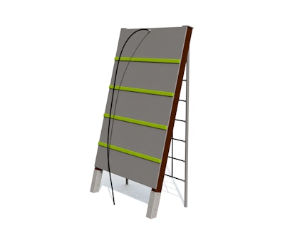 Lutande Klättervägg