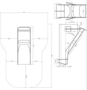 Slope Bredd 1,1 meter, L1= (FH)=0,6-3,1 meter - bild 7
