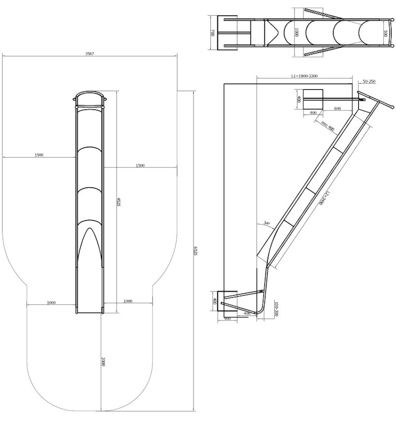 Slope Bredd=0,6 meter, L1 (FH)= 0,6-3,1 meter - bild 15
