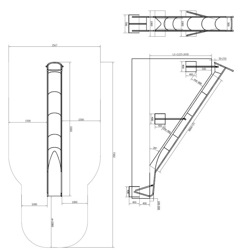 Slope Bredd=0,6 meter, L1 (FH)= 0,6-3,1 meter - bild 16