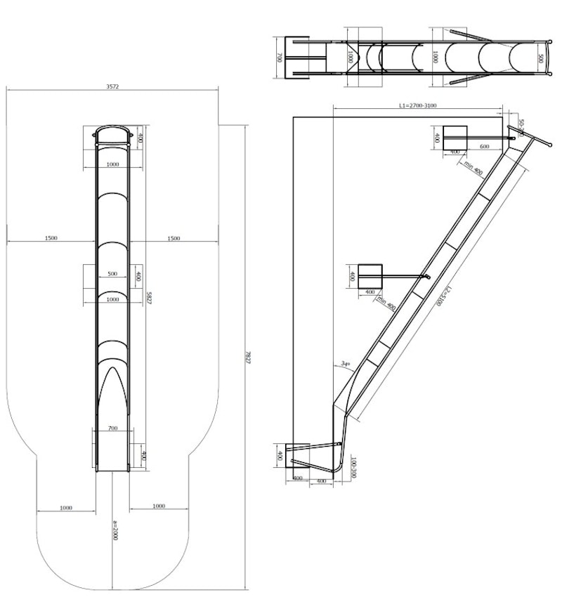 Slope Bredd=0,6 meter, L1 (FH)= 0,6-3,1 meter - bild 17