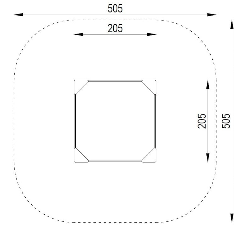 Robinia sandlåda 2x2 meter - bild 2