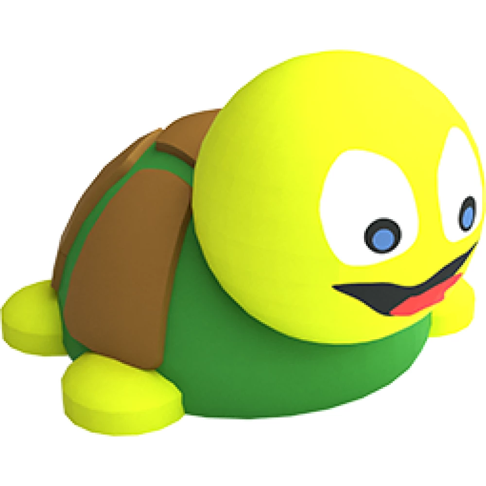 Minisköldpadda i gummi