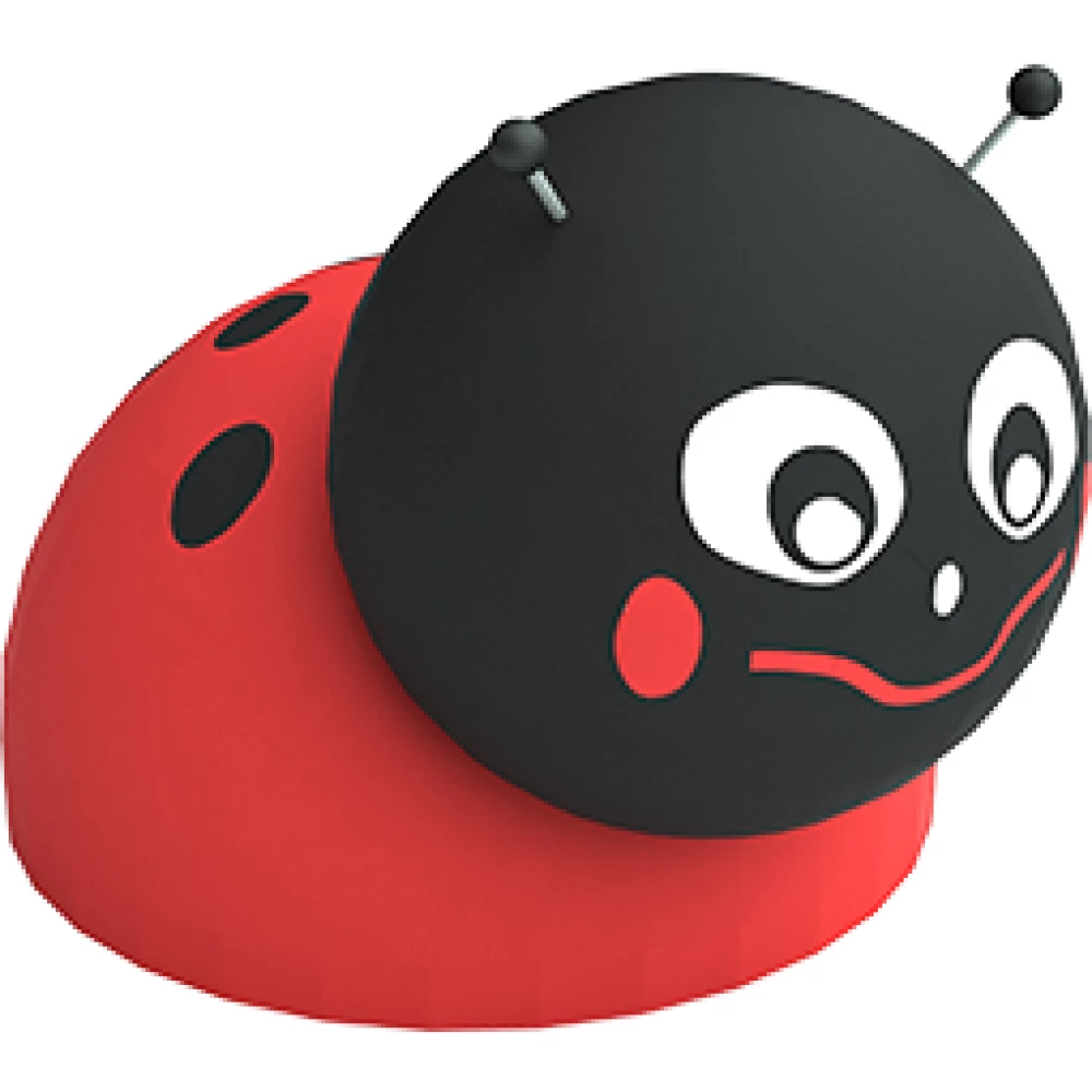 Mininyckelpiga i gummi