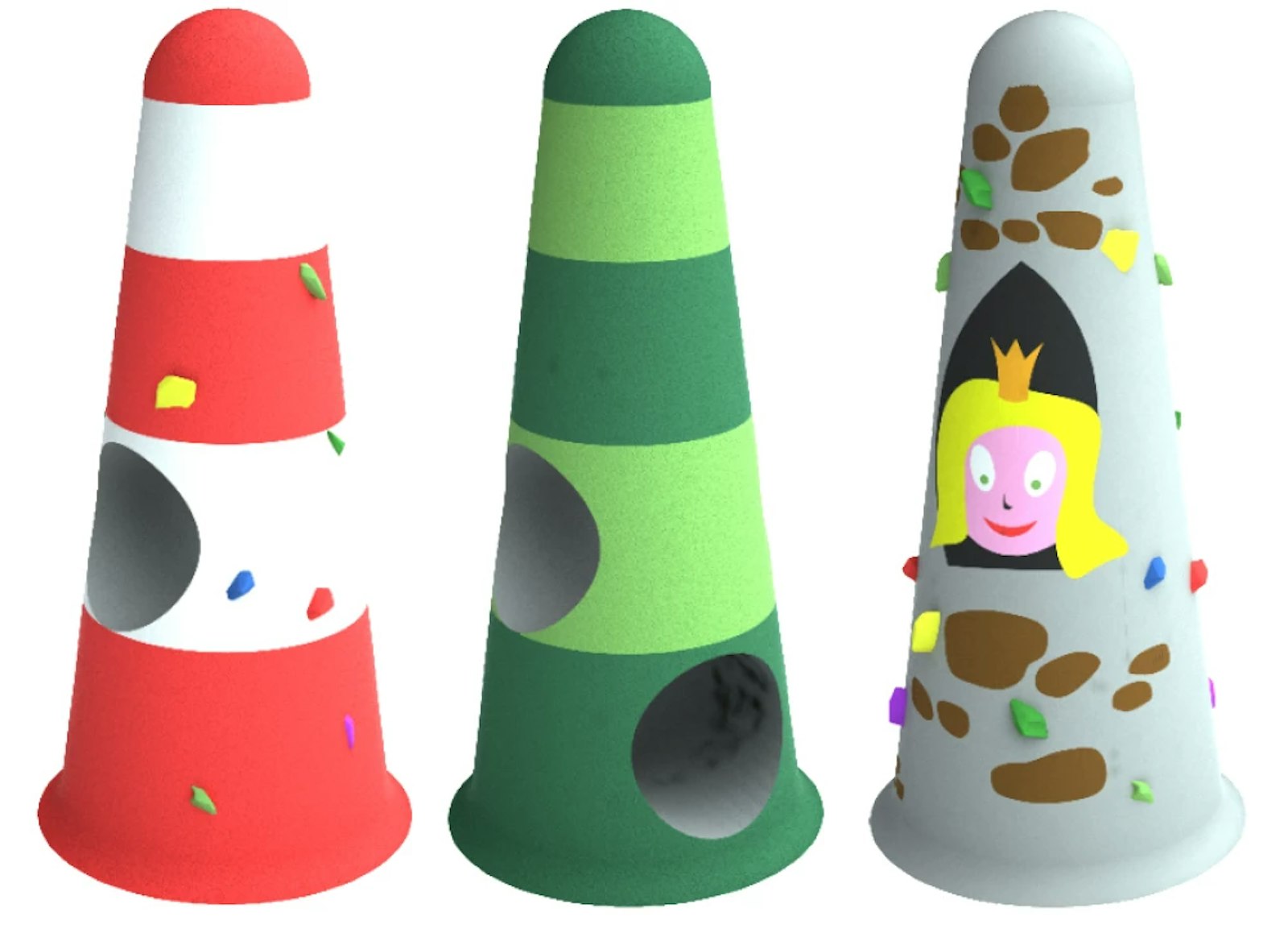 Fyr i gummi 3