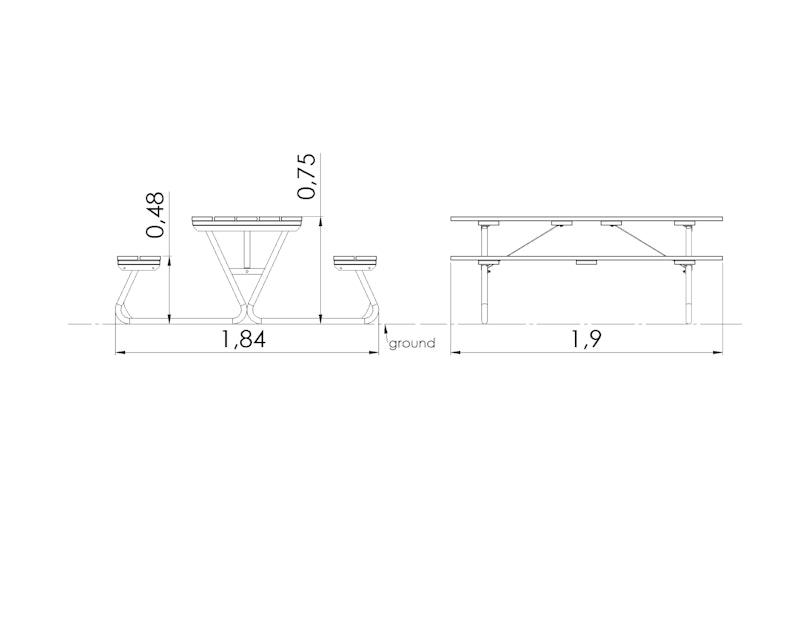 Picknickbord Large - bild 5