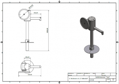Vattenpump i rostfritt stål Nr.2