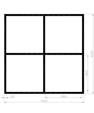 King 4x4 meter standard - bild 1