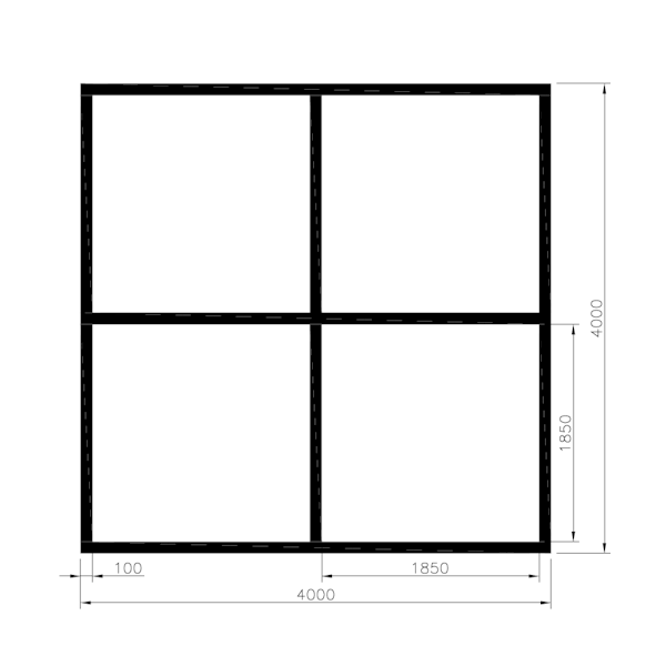 King 4x4 meter standard