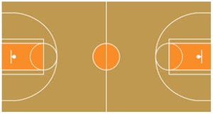 Basketplan - FIBA 28x15 meter - bild 2