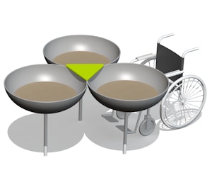 Sandlekbord för rullstolsburna - bild 1