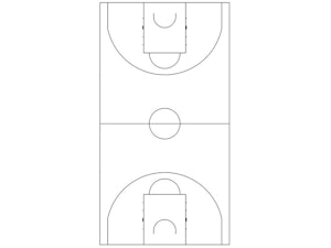 Basketplan - FIBA 28x15 meter - bild 1