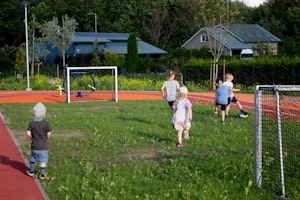 Fotbollsmål barn 1,2 x 1,7 m med nät - bild 3
