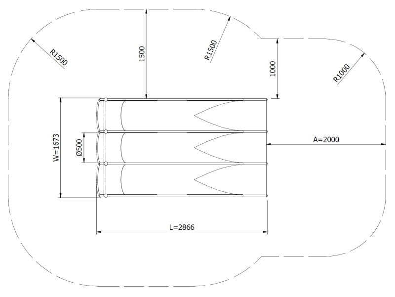 Släntrutschkana Gliti 1.4 m - bild 2