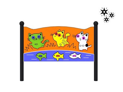 Lekpanel Katter Lumo