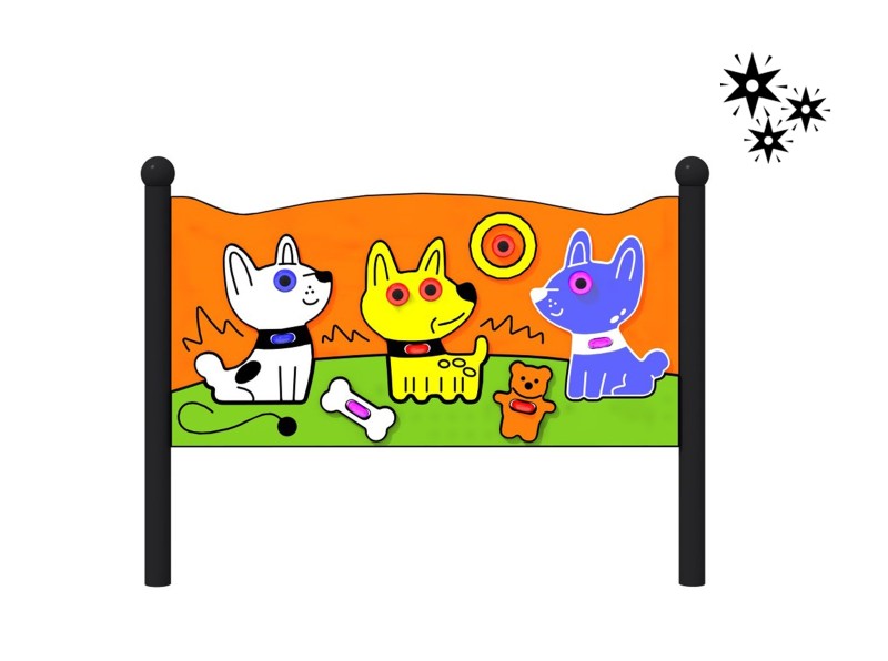 Lekpanel Tavla Hundar Lumo