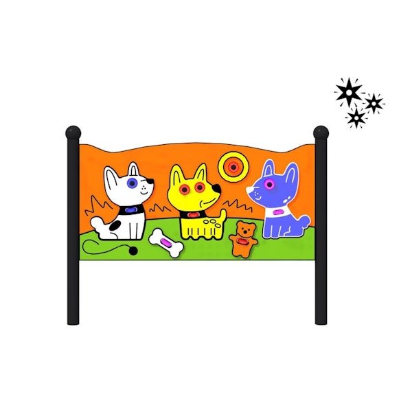 Lekpanel Tavla Hundar Lumo