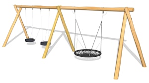 Fabo med 1st Ø120 fågelbogunga + 2st däckgungor (LEK0802004) - bild 1