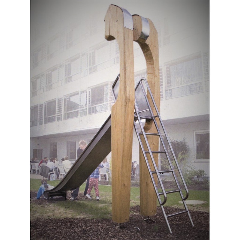 Rutschkana med stege - fristående - bild 5