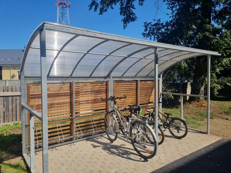 Cykelgarage Falk 5 2 m träbeklädd - bild 2
