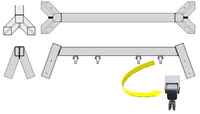Reservdel - Beam for Swings, art. 1253 18