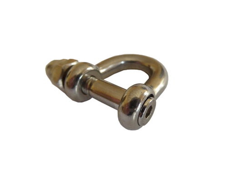 Reservdel - D-shackle 6 mm MICRO stainl. steel - bild 2