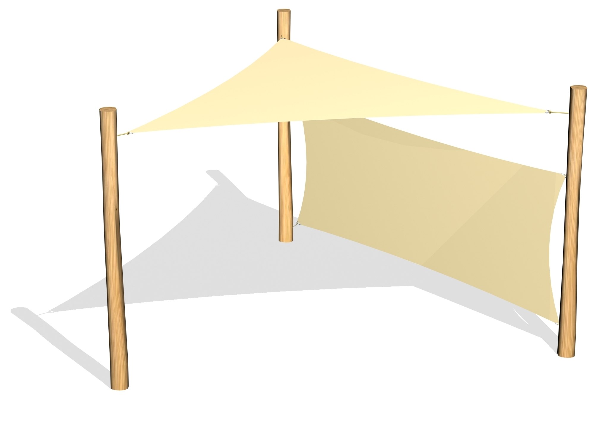 1 Solsegel / 3 ben / 1 Vindskydd (LEK0811043)