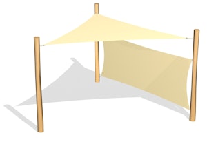 1 Solsegel / 3 ben / 1 Vindskydd (LEK0811043) - bild 1