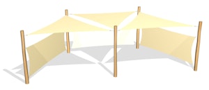 3 Solsegel / 5 ben / 2 Vindskydd (LEK0811047) - bild 1