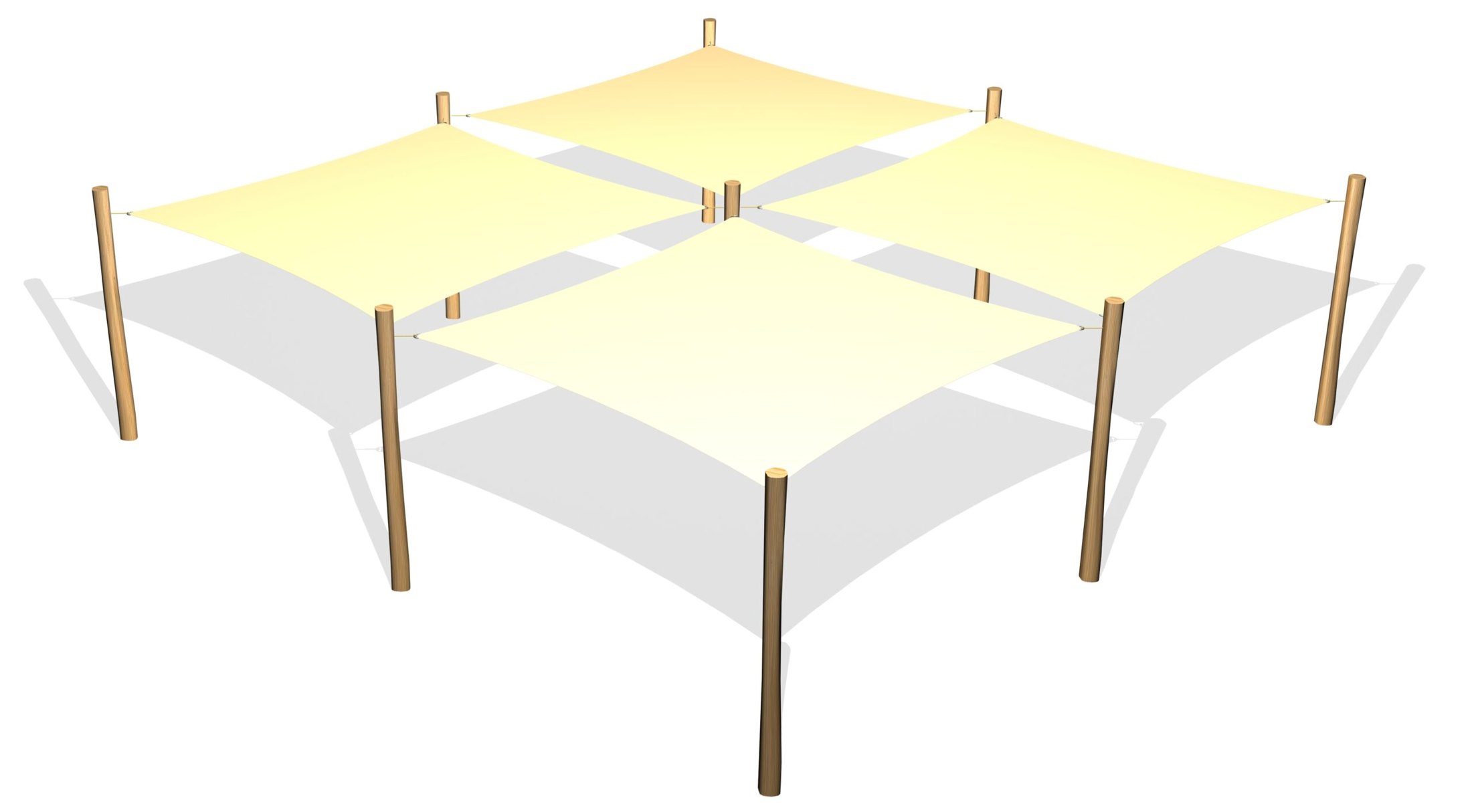 4 Solsegel / 9 ben (LEK0811054)