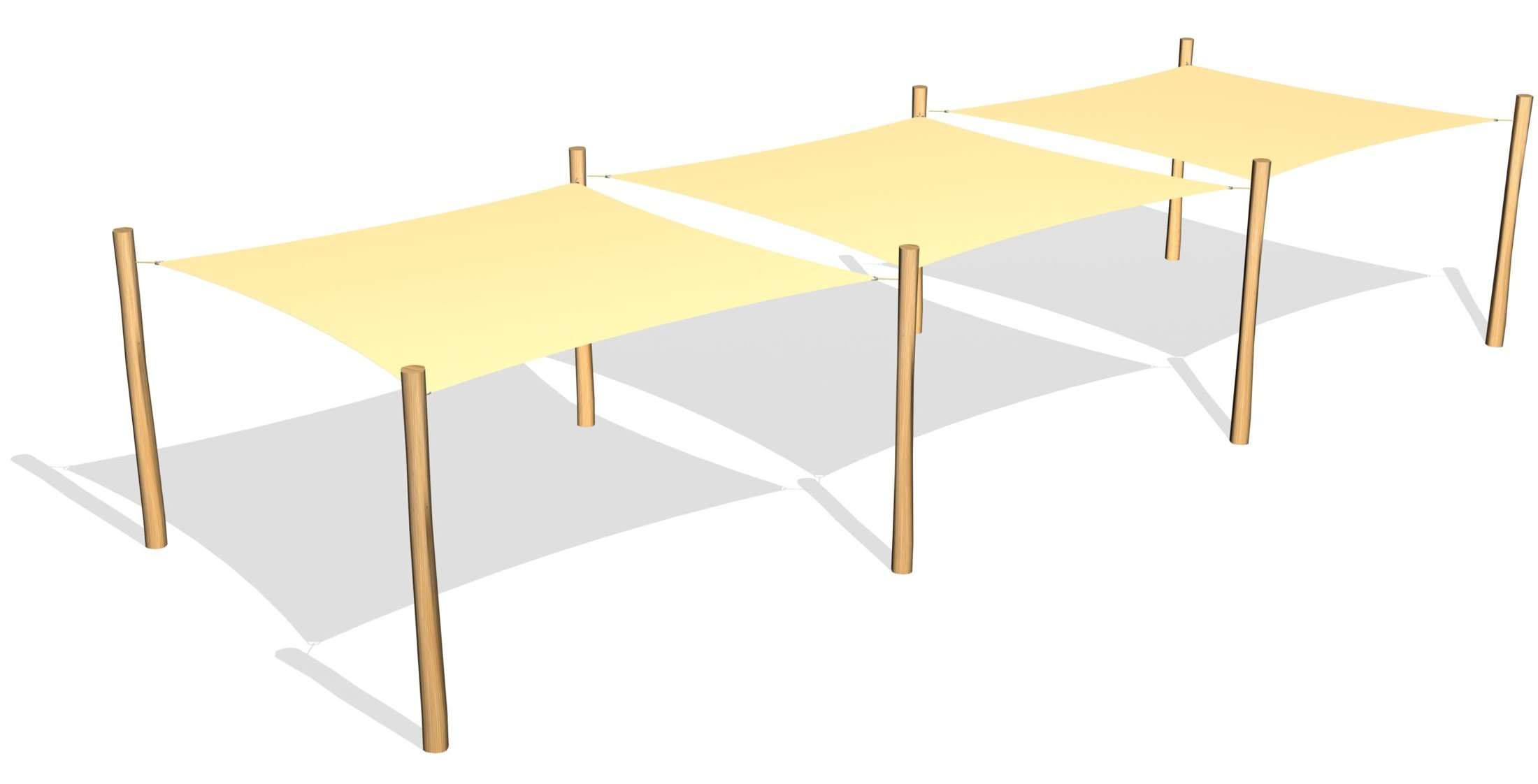 3 Solsegel / 8 ben (LEK0811055)