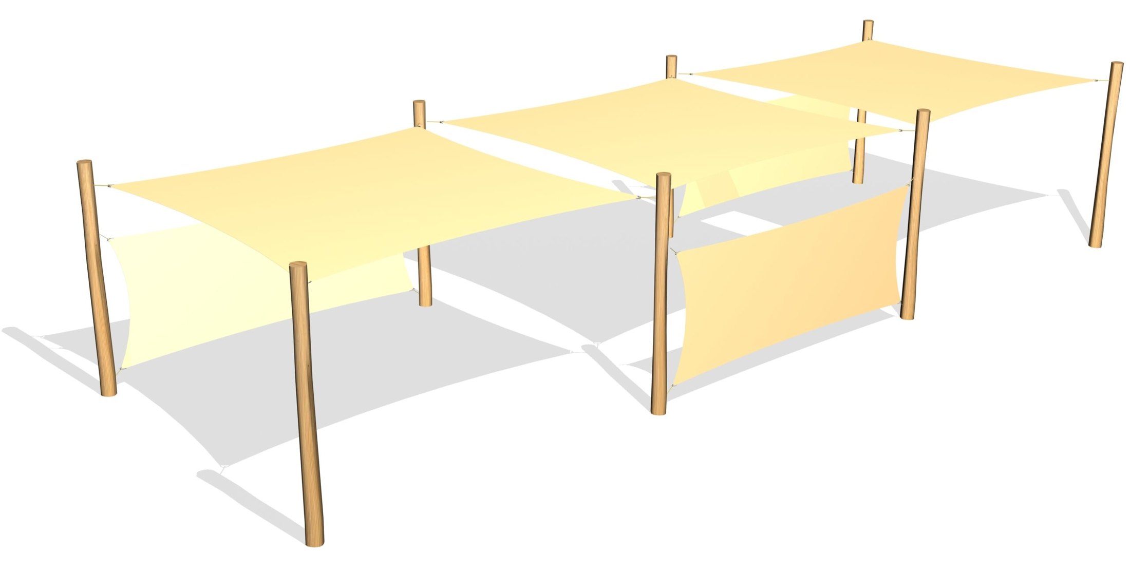 3 Solsegel / 8 ben / 3 Vindskydd (LEK0811056)