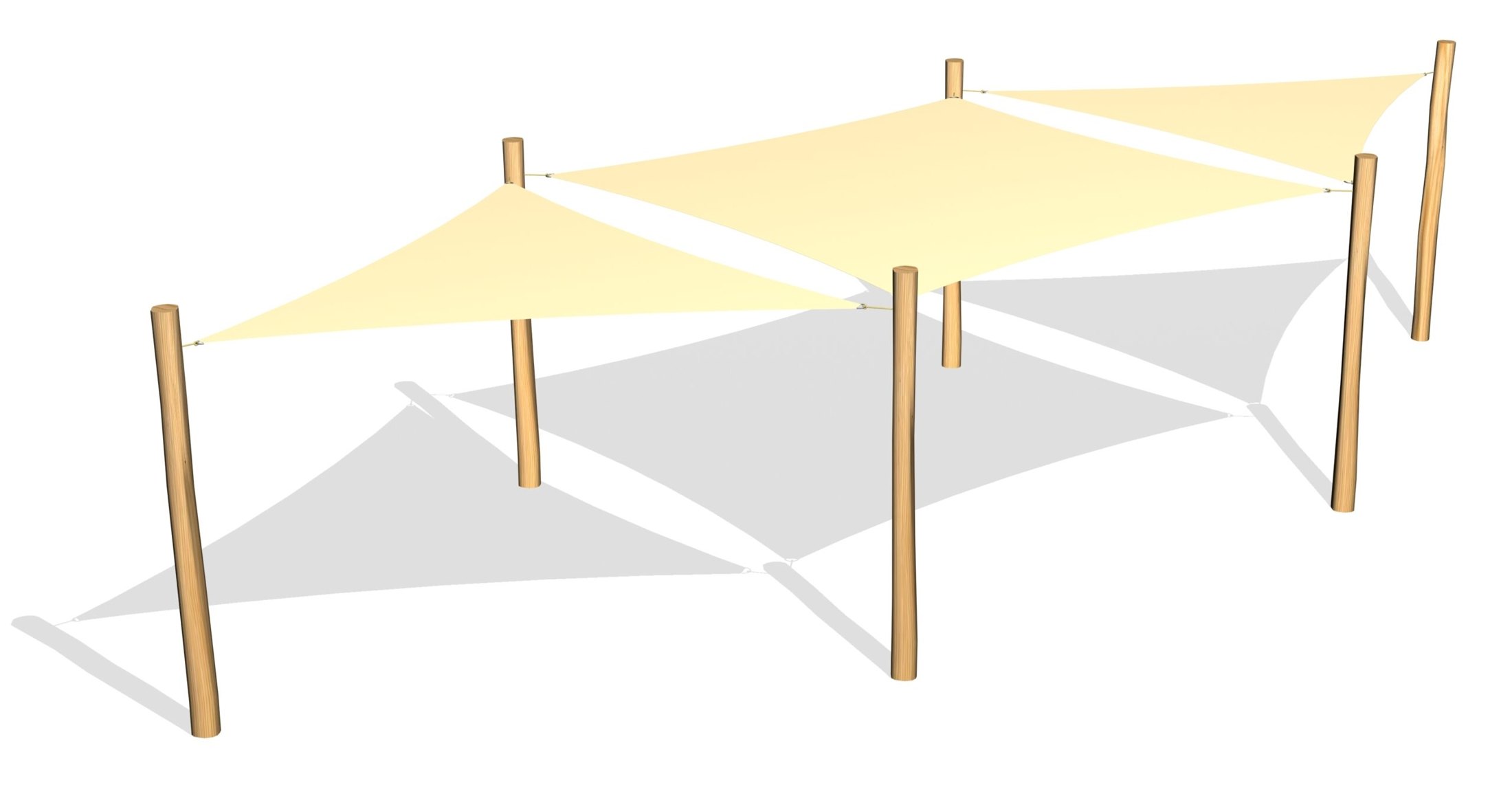 3 Solsegel / 6 ben (LEK0811057)